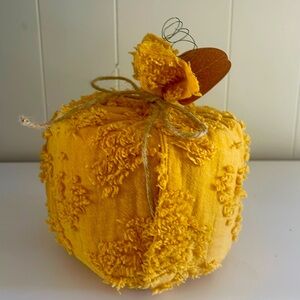 Chenille handmade fall pumpkin